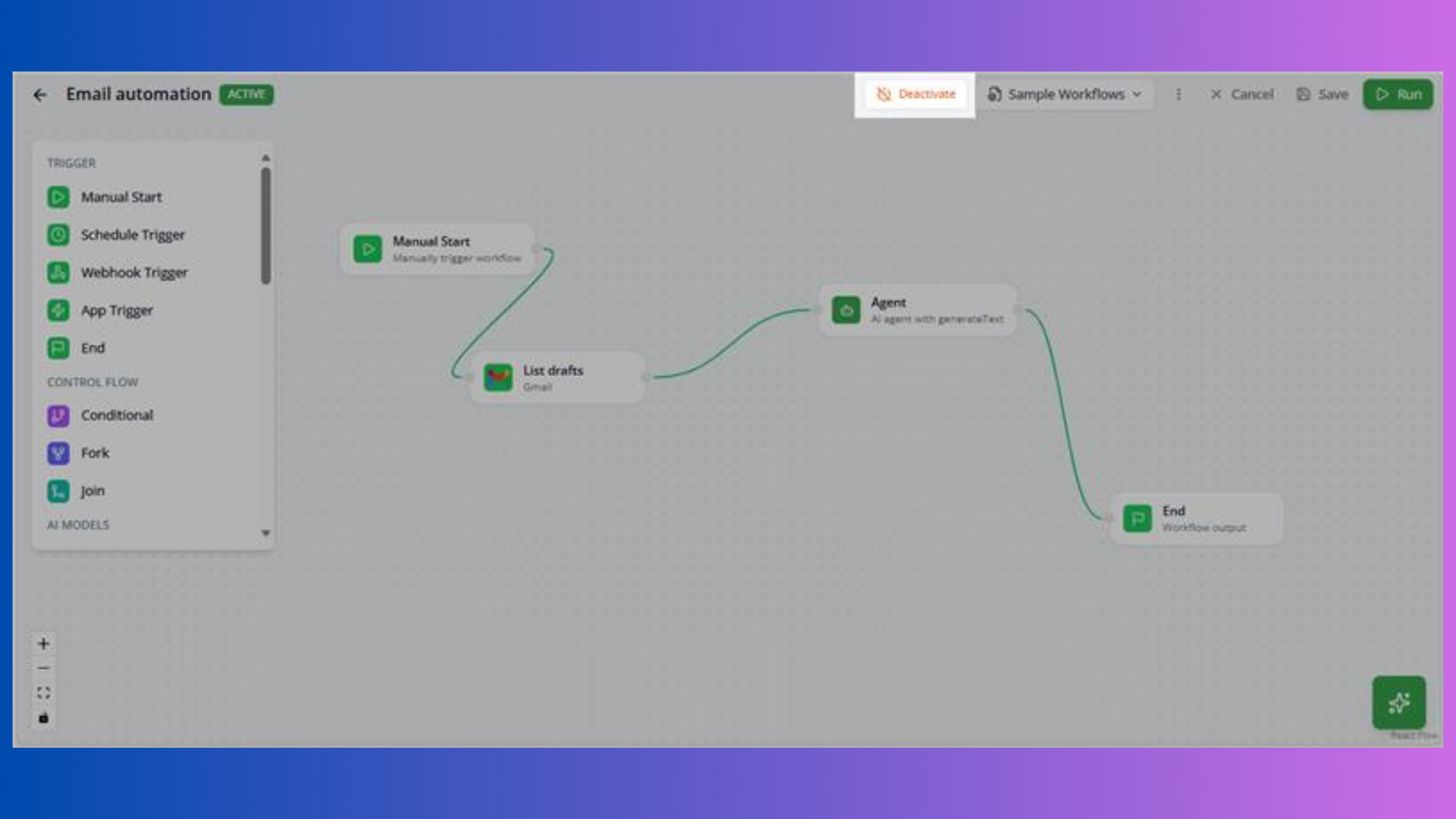 Workflow Delete Dialog